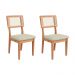 Conjunto com 2 Cadeiras Favale Algodão Cesare e Freijó