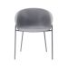 Conjunto com 2 Cadeiras Gemelli Cinza