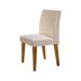 Conjunto com 2 Cadeiras Grecia Veludo Imbuia e Creme