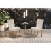 Conjunto com 2 Cadeiras Grecia Veludo Imbuia e Creme