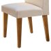 Conjunto com 2 Cadeiras Grecia Veludo Imbuia e Creme