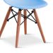 Conjunto com 2 Cadeiras Infantis Eames Azul
