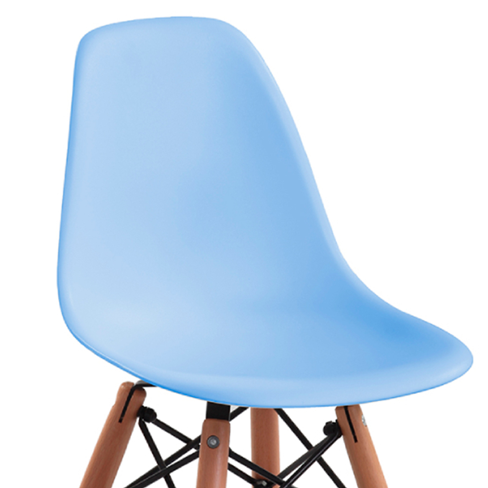 Conjunto com 2 Cadeiras Infantis Eames Azul