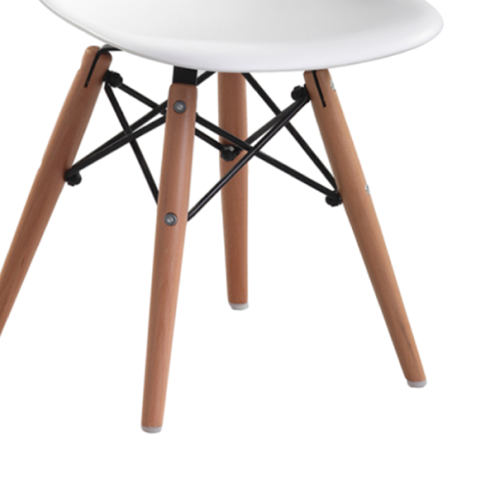 Conjunto com 2 Cadeiras Infantis Eames Branco