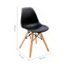 Conjunto com 2 Cadeiras Infantis Eames Preto