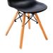 Conjunto com 2 Cadeiras Infantis Eames Preto