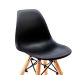 Conjunto com 2 Cadeiras Infantis Eames Preto