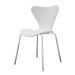 Conjunto com 2 Cadeiras Jacobsen Branco e Cromado