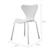 Conjunto com 2 Cadeiras Jacobsen Branco e Cromado