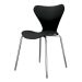 Conjunto com 2 Cadeiras Jacobsen Preto e Cromado
