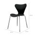 Conjunto com 2 Cadeiras Jacobsen Preto e Cromado