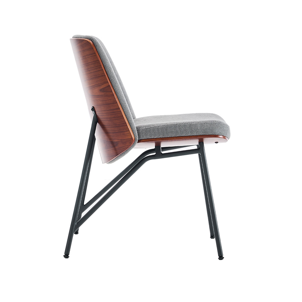 Conjunto com 2 Cadeiras Lyra Cinza