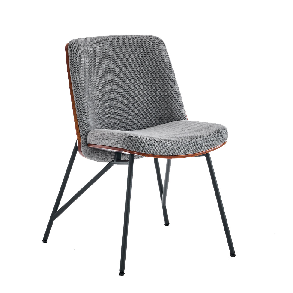 Conjunto com 2 Cadeiras Lyra Cinza