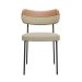 Conjunto com 2 Cadeiras Mona Linho Gengibre e Whisky