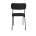 Conjunto com 2 Cadeiras Mona Linho Grafite e Preto