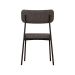 Conjunto com 2 Cadeiras Mona Linho Grafite e Preto