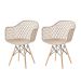 Conjunto com 2 Cadeiras New Siberian Eiffel Bege