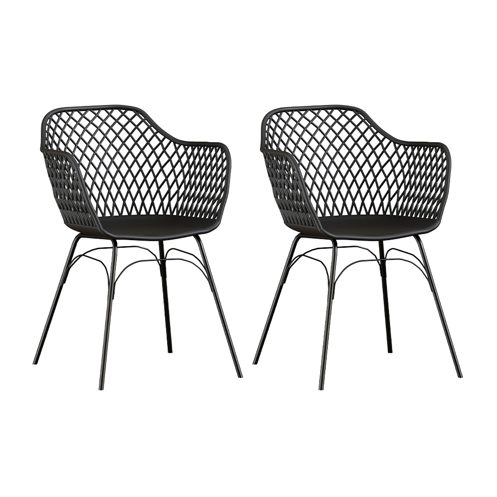 Conjunto com 2 Cadeiras Pianeti Preta