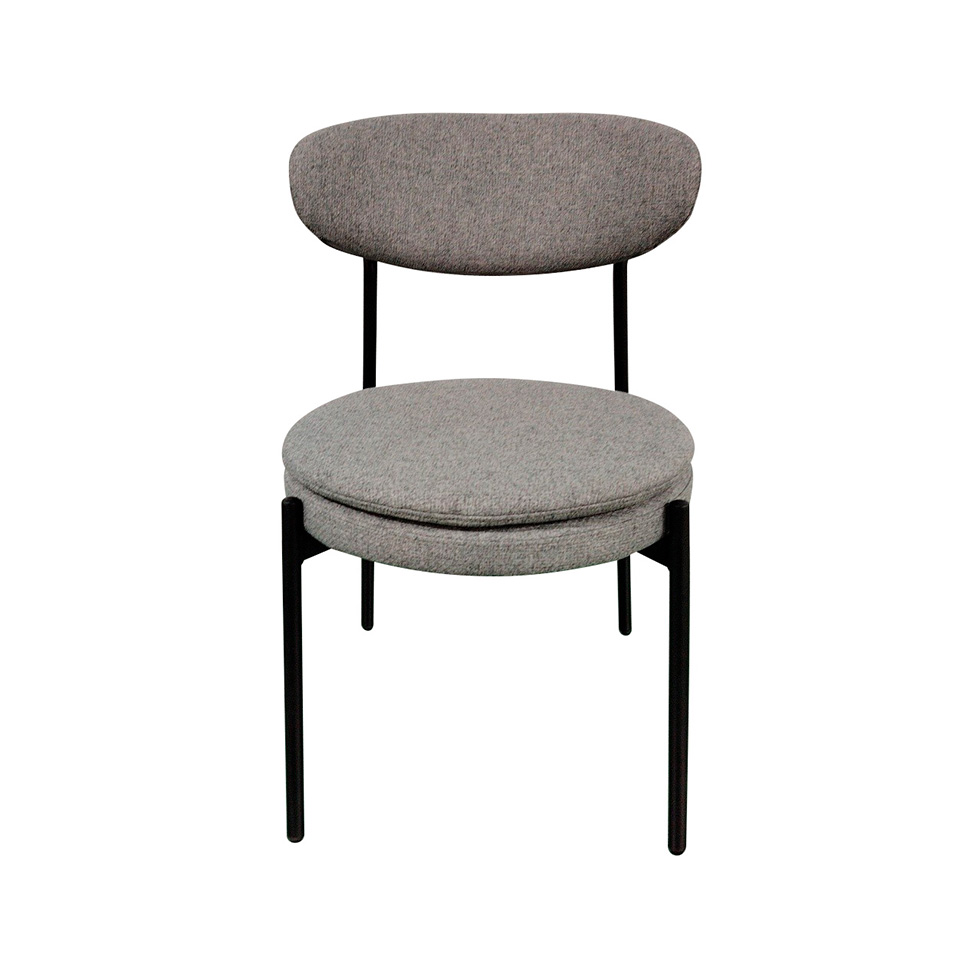 Conjunto com 2 Cadeiras Piscis Cinza Claro