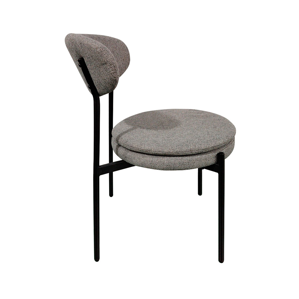 Conjunto com 2 Cadeiras Piscis Cinza Claro