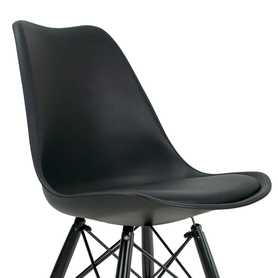 Conjunto com 2 Cadeiras Saar Preto