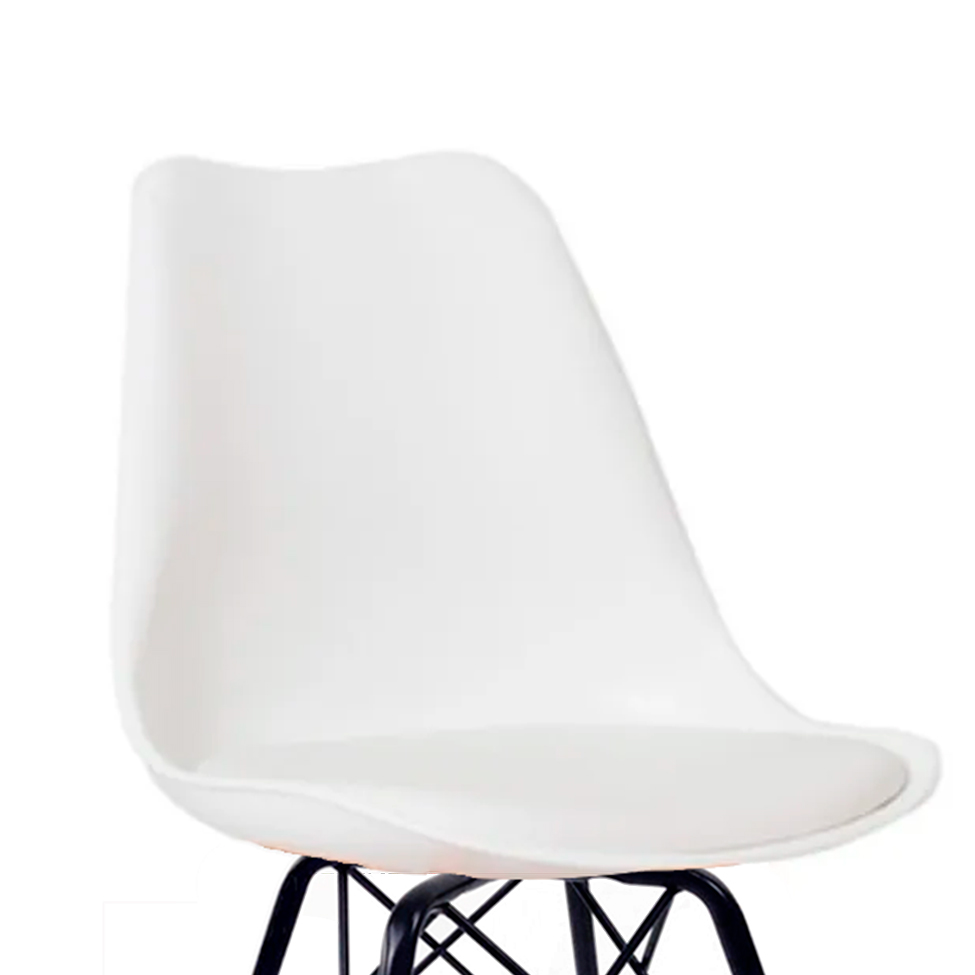 Conjunto com 2 Cadeiras Saar Preto e Branco