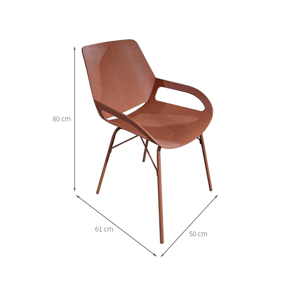 Conjunto com 2 Cadeiras Verseau Caramelo