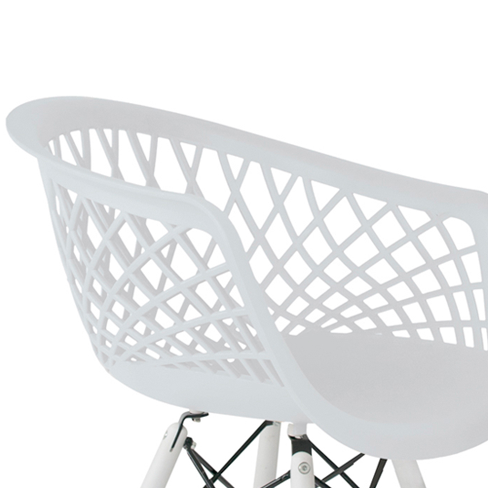 Conjunto com 2 Cadeiras Web Branco