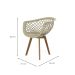 Conjunto com 2 Cadeiras Web Wood Fendi