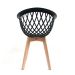 Conjunto com 2 Cadeiras Web Wood Preto