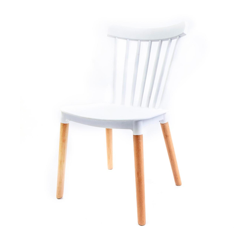 Conjunto com 2 Cadeiras Windsor Branco
