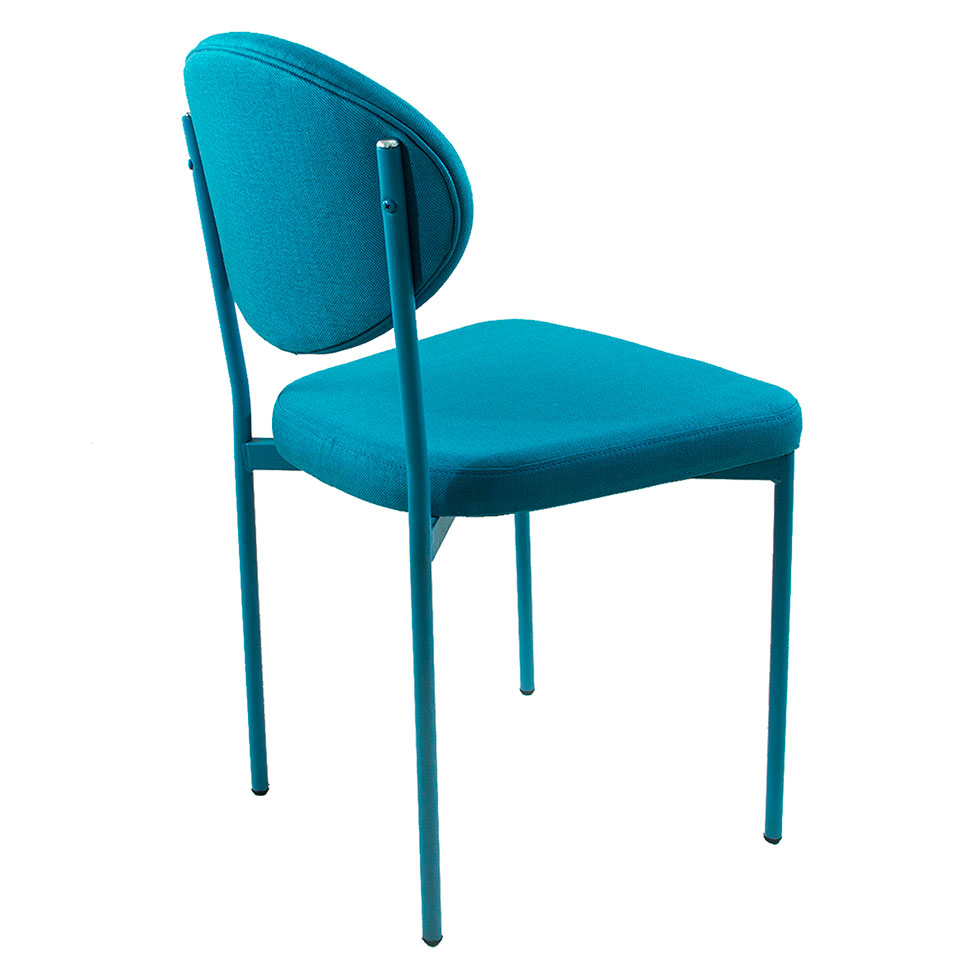 Conjunto com 2 Cadeiras de Cozinha Bella Sarja Azul