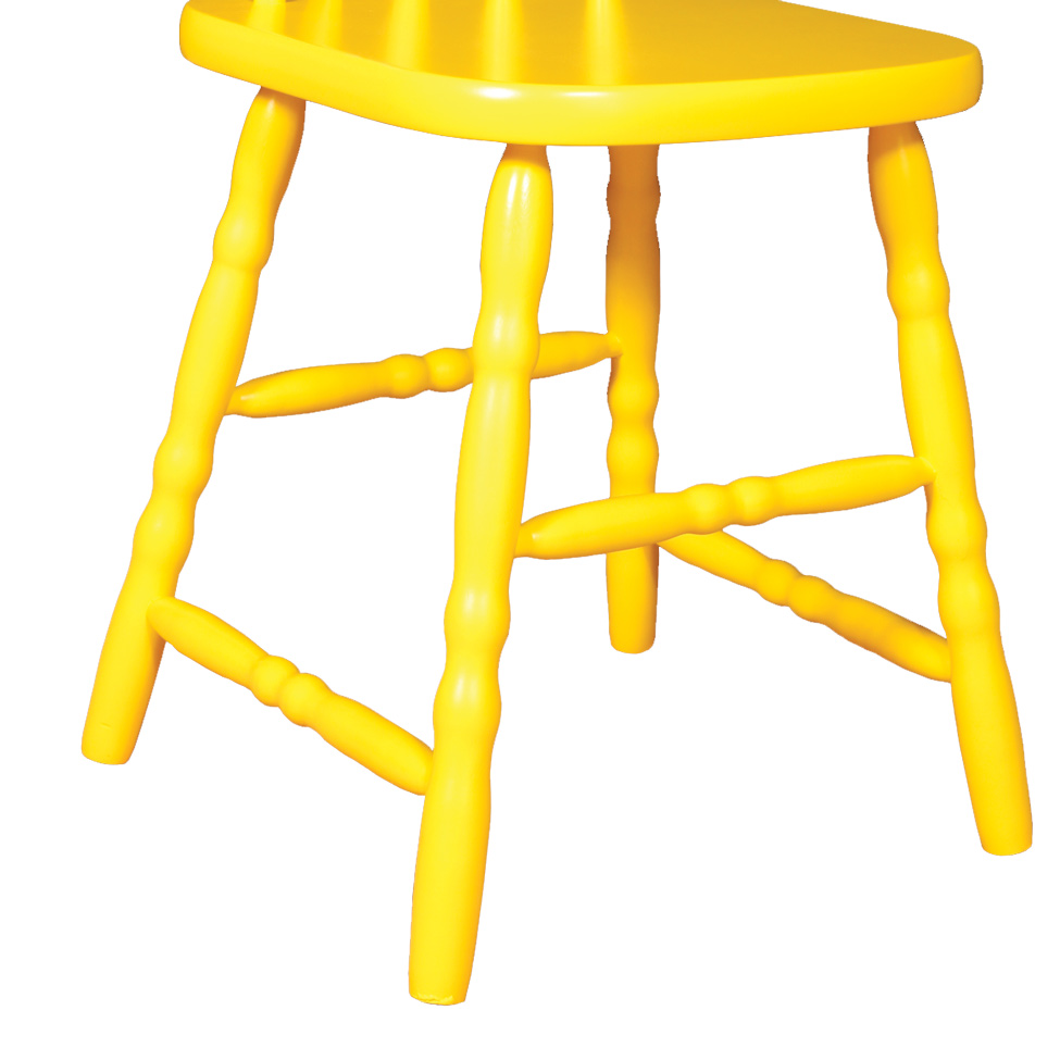 Conjunto com 2 Cadeiras de Cozinha Dalas Amarelo