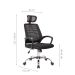 Conjunto com 2 Cadeiras de Escritório Diretor Giratórias Light Preto