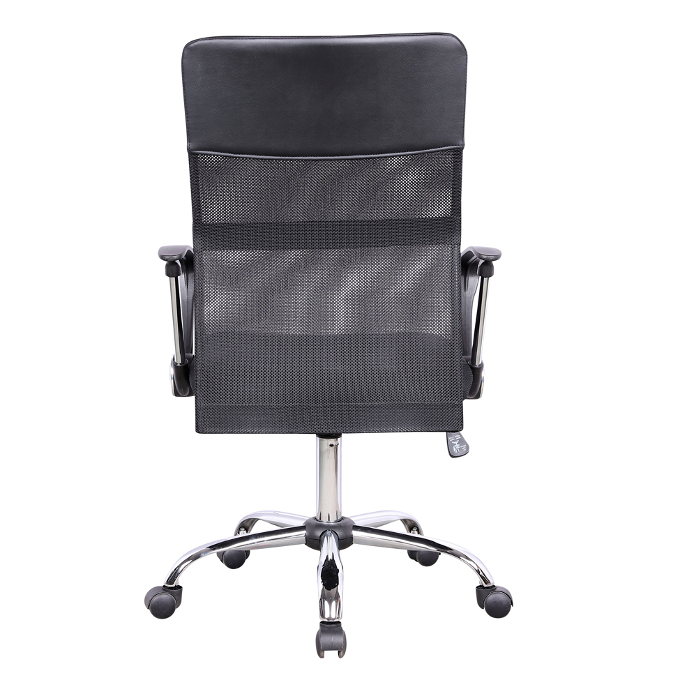 Conjunto com 2 Cadeiras de Escritório Diretor Giratórias Vancouver com Braços Preto