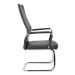Conjunto com 2 Cadeiras de Escritório Interlocutor Fixas Cleaner Preto