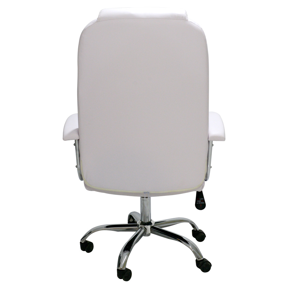 Conjunto com 2 Cadeiras de Escritório Presidente Giratórias Finland Branco