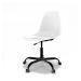 Conjunto com 2 Cadeiras de Escritório Secretária Eames Office Branco e Preto