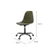 Conjunto com 2 Cadeiras de Escritório Secretária Eames Office Musgo e Preto