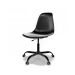 Conjunto com 2 Cadeiras de Escritório Secretária Eames Office Preto