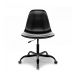 Conjunto com 2 Cadeiras de Escritório Secretária Eames Office Preto