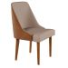 Conjunto com 2 Cadeiras de Jantar Âmbar II Imbuia e Off White