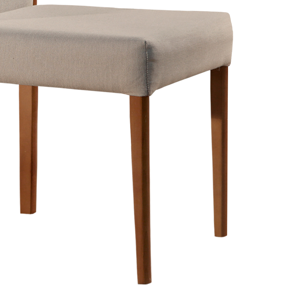 Conjunto com 2 Cadeiras de Jantar Lívia Creme