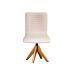 Conjunto com 2 Cadeiras de Jantar Lenk Cru