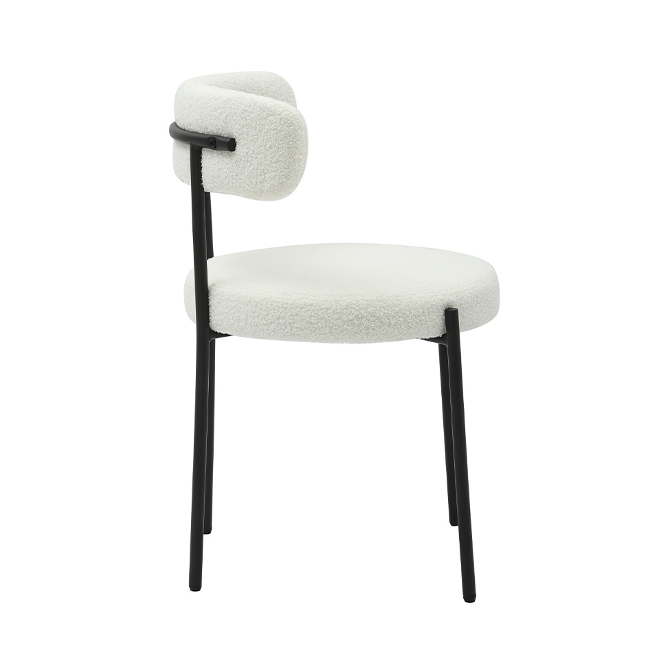 Conjunto com 2 Cadeiras de Jantar Mist Branca