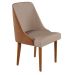 Conjunto com 2 Cadeiras de Jantar Turmalina II Imbuia e Off White