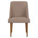 Conjunto com 2 Cadeiras de Jantar Turmalina II Imbuia e Off White