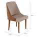 Conjunto com 2 Cadeiras de Jantar Turmalina II Imbuia e Off White