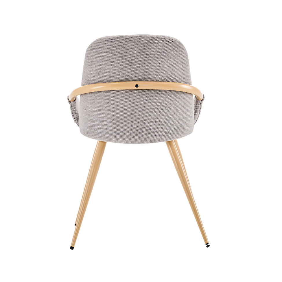 Conjunto com 2 Cadeiras de Jantar Vita Cinza Claro