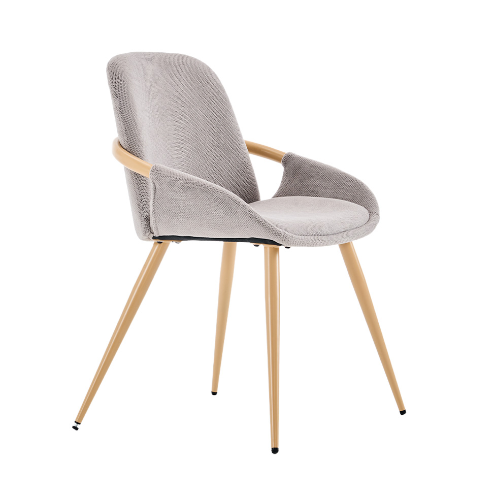 Conjunto com 2 Cadeiras de Jantar Vita Cinza Claro